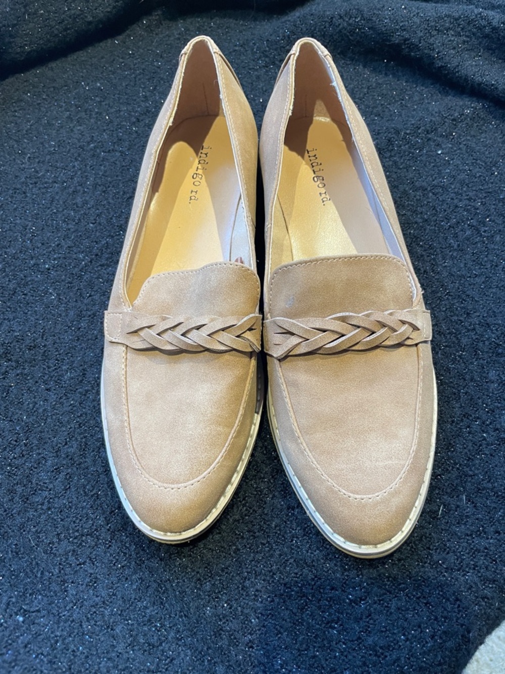 Indigo Braided Taupe Loafers